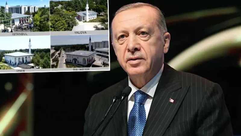 Cumhurbaşkanı Erdoğan Yalova'da Cami Açtı