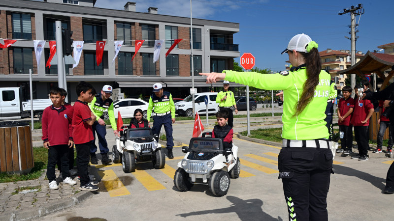 Trafik Hastasında Minik Sürücüleri Eğitim Parkurundaydı