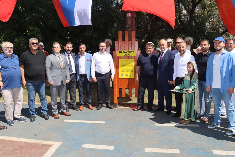 Kardeş Şehir Hasavyurt Parkı Törenle Açıldı